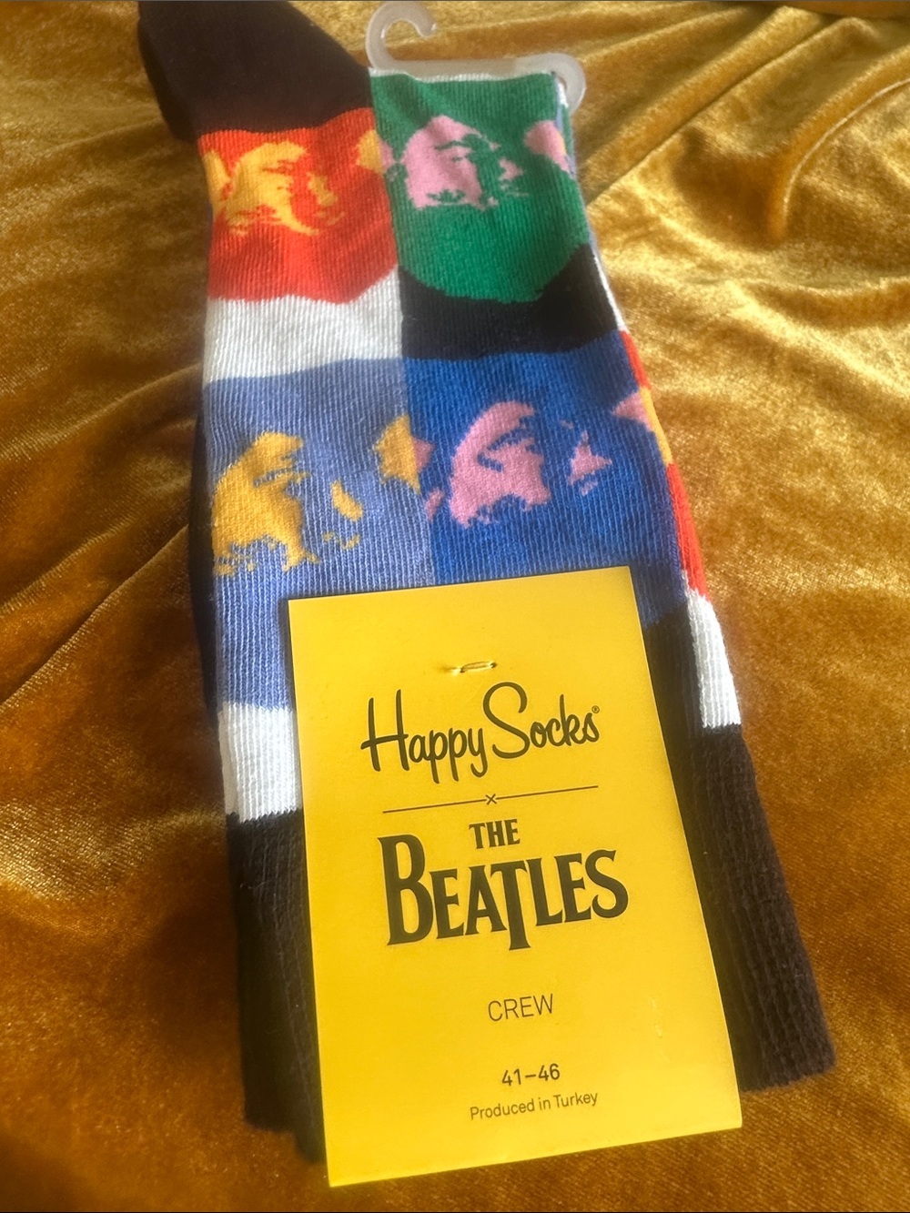 The Beatles x Happy Socks Colorblock Crew Socks - Multicolor